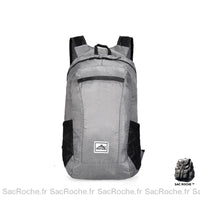 Sac à dos pliable compact - modèle Gris - Sac Roche ™