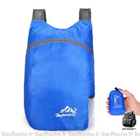 Sac à dos pliable étanche - modèle Bleu - Sac Roche ™