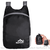 Sac à dos pliable étanche - modèle Noir - Sac Roche ™