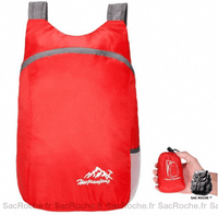 Sac à dos pliable étanche - modèle Rouge - Sac Roche ™