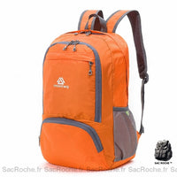 Sac à dos pliable nylon waterproof - modèle Orange - Sac Roche ™