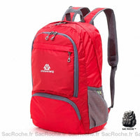 Sac à dos pliable nylon waterproof - modèle Rouge - Sac Roche ™
