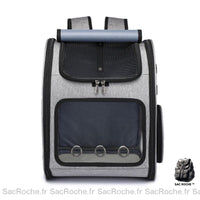 Sac à dos pliable respirant animaux - modèle Gris - Sac Roche ™