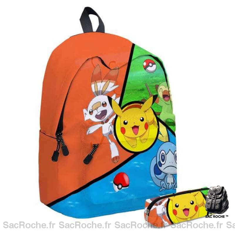 Sac À Dos Pokémon Enfant Avec Trousse