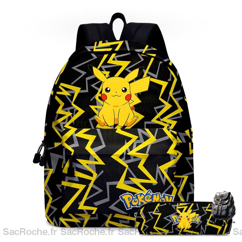 Sac à dos Pokémon Go pour enfants - Noir - Sac à dos scolaire Sac à dos pour garçons
