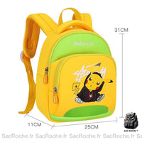 Sac à dos Pokémon Pikachu imprimé - modèle Jaune - Sac Roche ™
