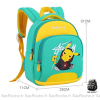 Sac à dos Pokémon Pikachu imprimé - modèle Vert - Sac Roche ™