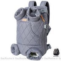 Sac à dos polaire pour chien - modèle Gris - Sac Roche ™