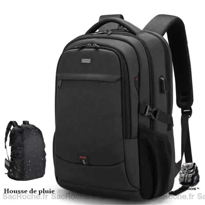 Sac À Dos Portable Télétravail Noir / 15 Pouces Sac Homme