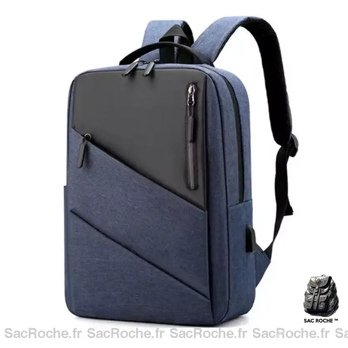 Sac À Dos Pour Ordinateur De Bureau Bleu Sac