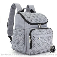 Sac à dos poussette bébé - modèle Gris - Sac Roche ™