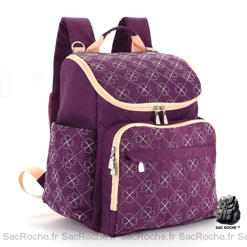 Sac à dos de poussette pour bébé - Violet - Sac à main Couche