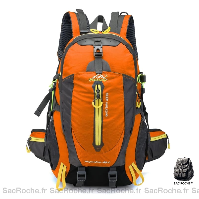 Sac À Dos Randonnée Femme 40L - Rose Orange Sport