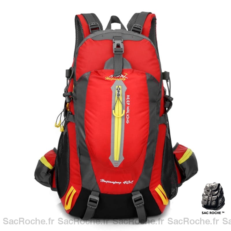 Sac À Dos Randonnée Femme 40L - Rose Rouge Sport