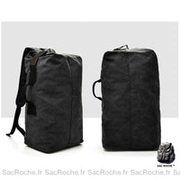 Sac à dos randonnée toile - modèle Noir / L - Sac Roche ™