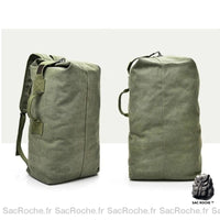 Sac à dos randonnée toile - modèle Vert / L - Sac Roche ™