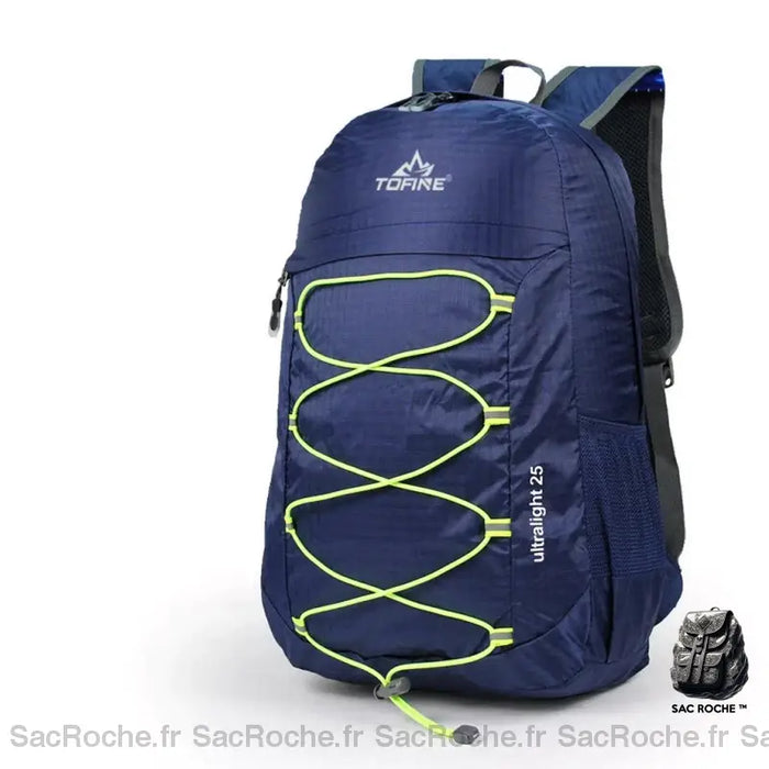 Sac À Dos Randonnée Ultra-Léger 25L Bleu Marine Sport