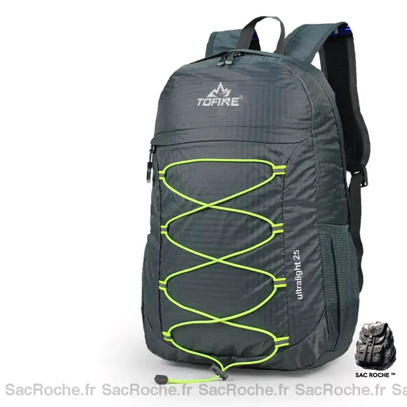 Sac À Dos Randonnée Ultra-Léger 25L Gris Sport