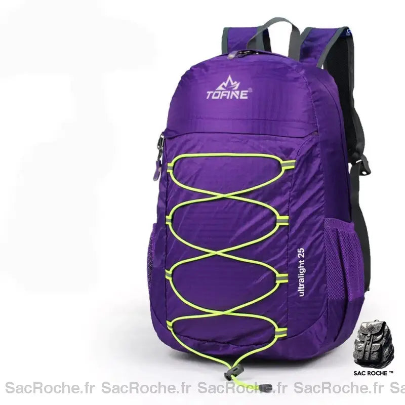 Sac À Dos Randonnée Ultra-Léger 25L Violet Sport