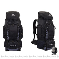 Sac à dos randonnée XXL - modèle Noir - Sac Roche ™