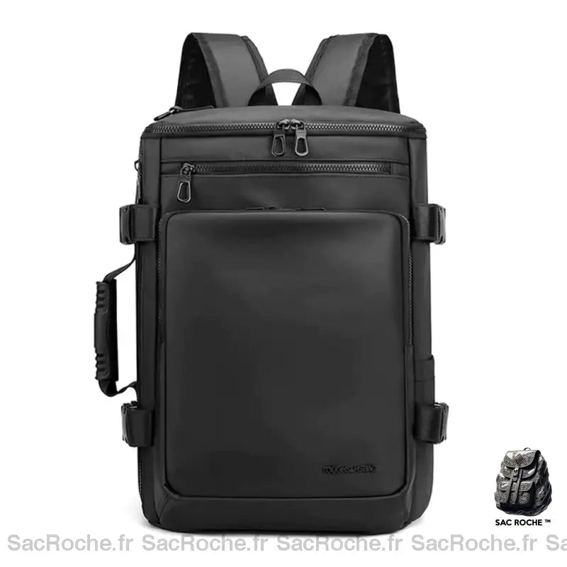 Sac À Dos Rectangulaire 25L - Pratique Et Stylé Noir Sac Homme