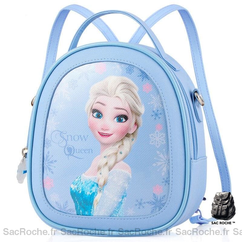 Petit sac à dos Reine des neiges pour filles - Bleu - Sac à main Elsa