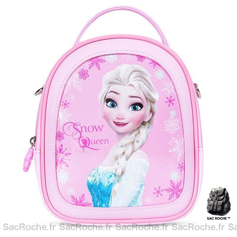 Petit sac à dos Reine des neiges pour filles - Rose - Sac à main Gelé