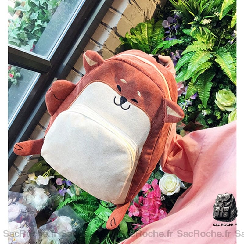 Sac À Dos Renard En Côtelé Enfant