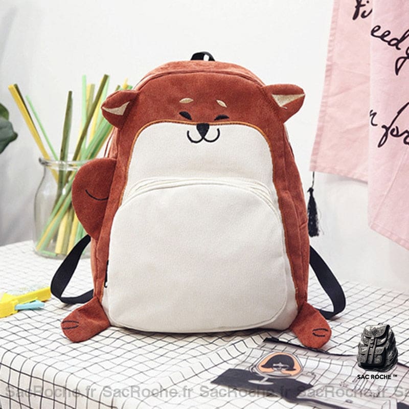 Sac À Dos Renard En Côtelé Enfant