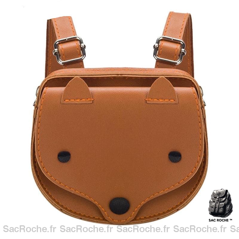 Sac à dos enfant renard mini format - Marron -