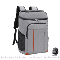 Sac à dos repas isotherme gris - Sac Roche ™