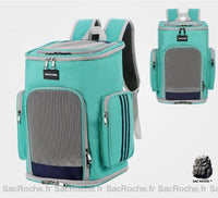 Sac à dos respirant double poche pour animaux - modèle Vert - Sac Roche ™