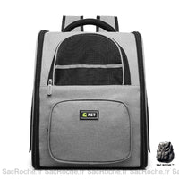 Sac à dos respirant pour animaux - modèle Gris - Sac Roche ™