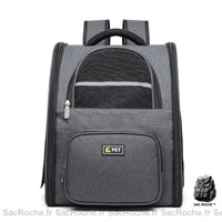 Sac à dos respirant pour animaux - modèle Noir - Sac Roche ™
