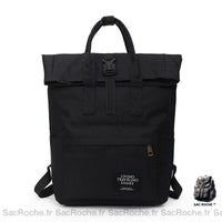 Sac à dos Rolltop Femme - modèle Noir - Sac Roche ™