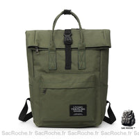 Sac à dos Rolltop Femme - modèle Vert - Sac Roche ™