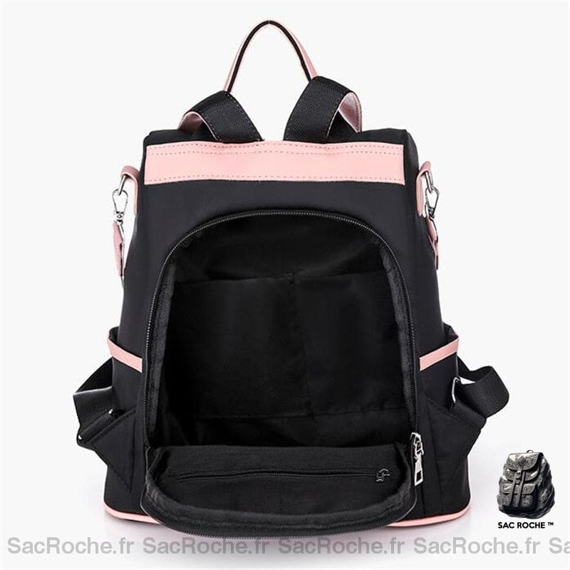 Sac À Dos Rose Noir Étanche Femme