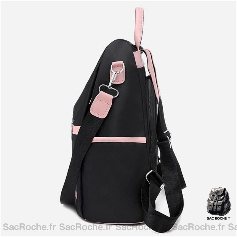 Sac À Dos Rose Noir Étanche Femme