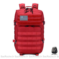 Sac à dos rouge style armée - Sac Roche ™