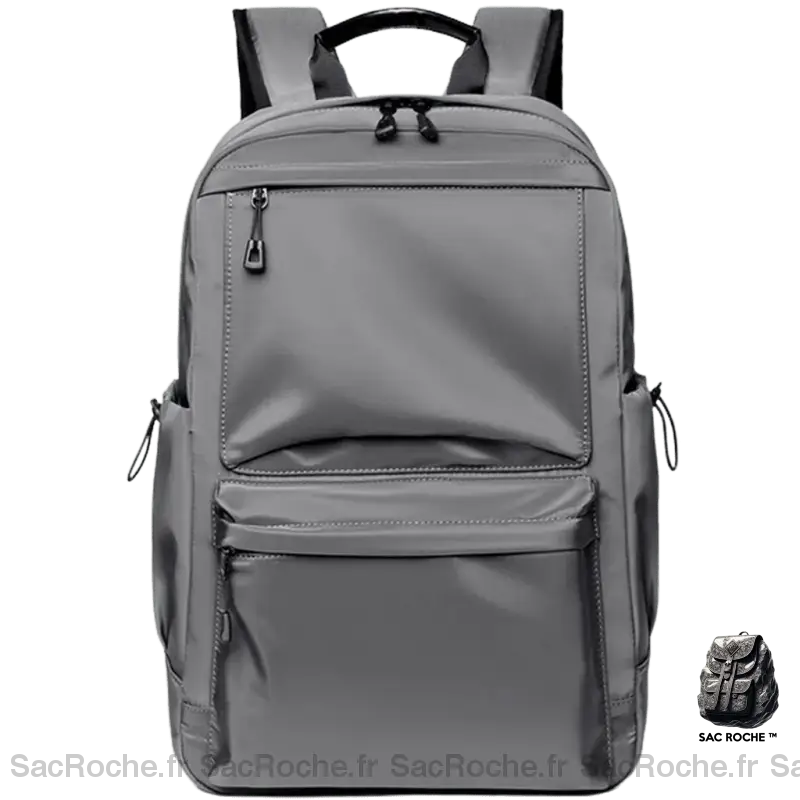 Sac À Dos Scolaire Compact Gris Ado