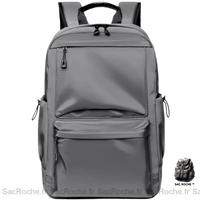 Sac à dos scolaire compact - modèle Gris - Sac Roche ™