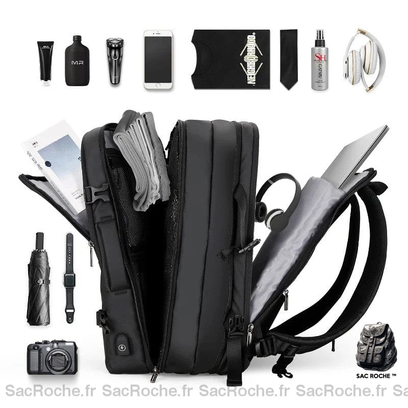 Sac À Dos Sécurisé Multi-Espaces Homme