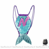 Sac à dos sirène paillettes - modèle Bleu Foncé / S - Sac Roche ™