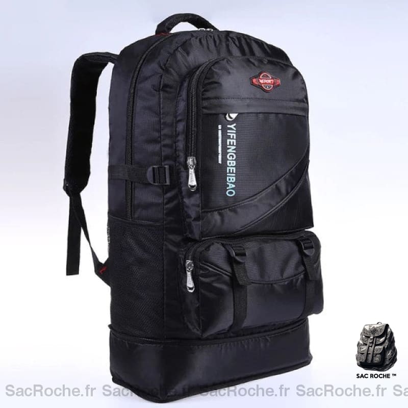 Sac à dos de ski 60L en nylon noir