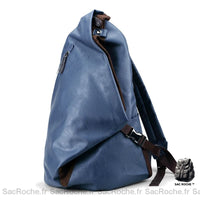 Sac à dos souple en similicuir - modèle Bleu - Sac Roche ™