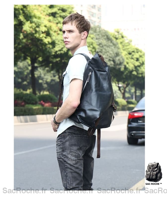 Sac À Dos Souple En Similicuir Homme