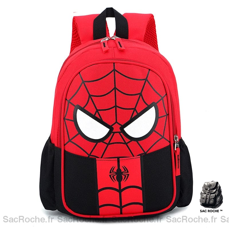 Sac à dos spider-man imperméable rouge avec un fond blanc