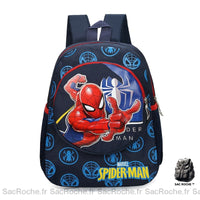 Sac à dos Spiderman adorable et coloré - modèle Bleu Foncé - Sac Roche ™