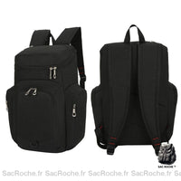 Sac à dos sport ballon multi-poche - modèle Noir - Sac Roche ™