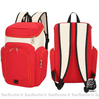 Sac à dos sport ballon multi-poche - modèle Rouge - Sac Roche ™